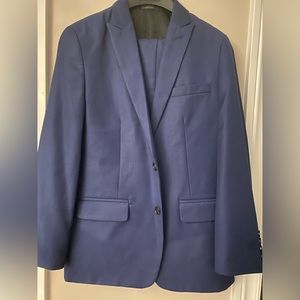 Calvin Klein boys two-piece suit, dark navy, size 14.